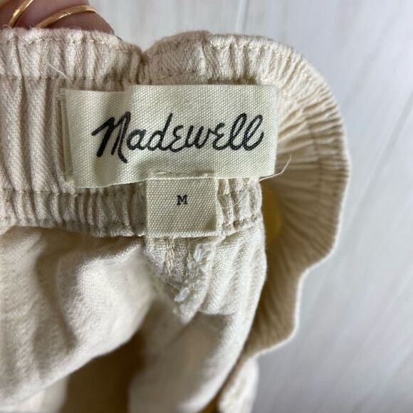 Madewell Cream Woven Camp Shorts Size M - Picture 4 of 7